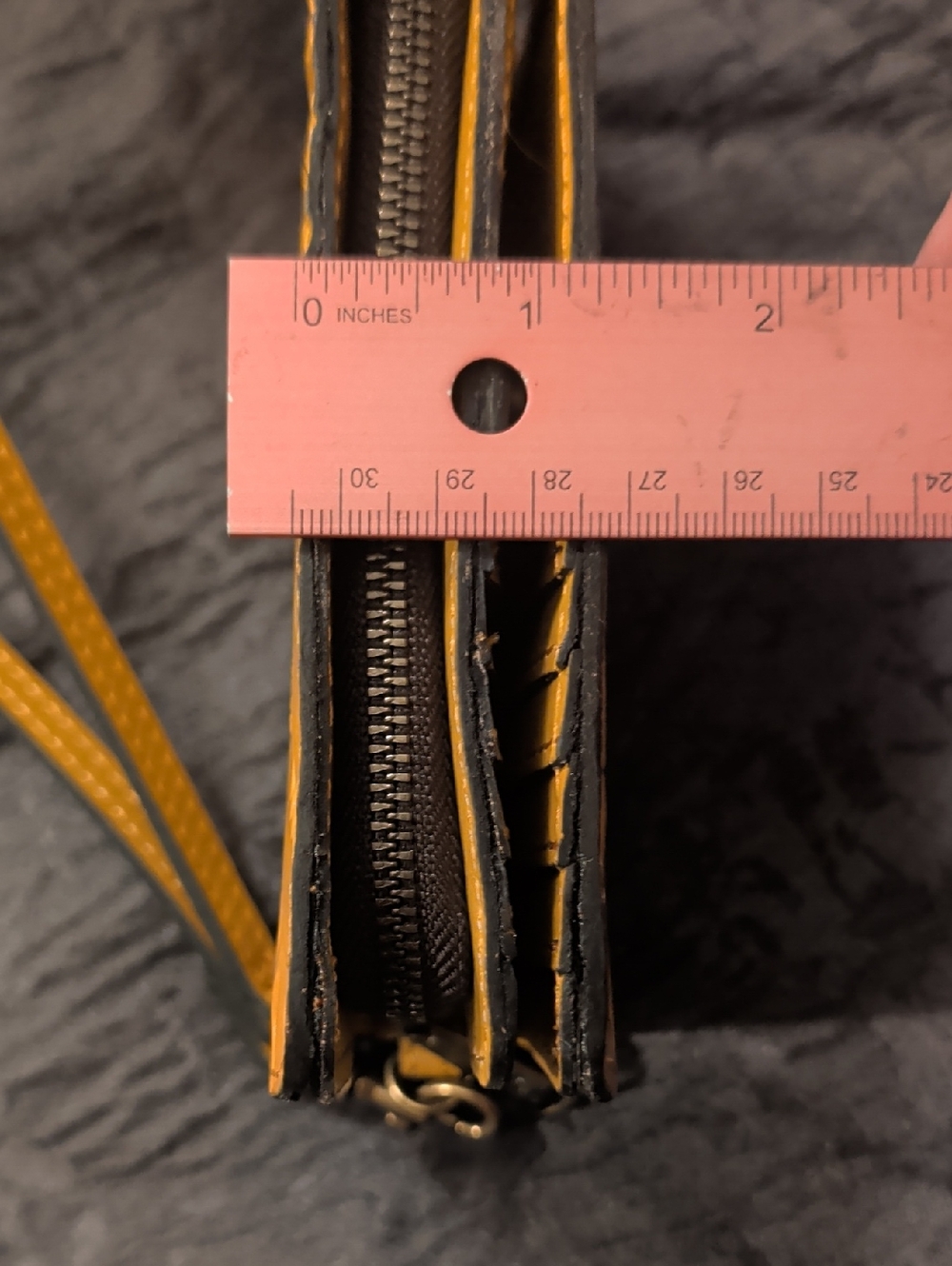 Patricia Nash Koumi Burnished Tooled Leather Zip Around Wallet in Mango - Picture 15 of 16